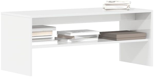 vidaXL TV-Schrank Hochglanz-Weiß 100x40x40 cm Holzwerkstoff 861118