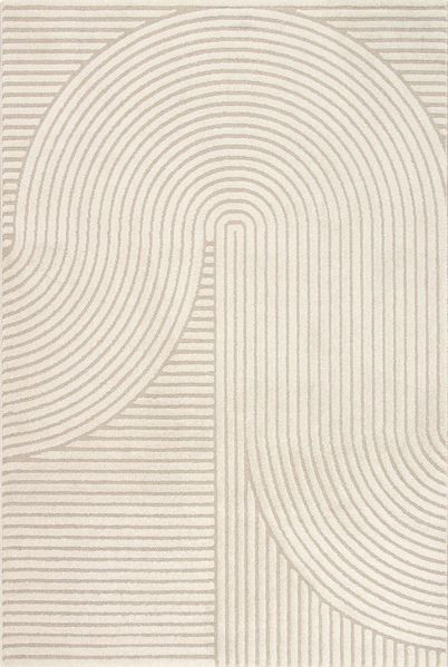 merinos Teppich Elio, rechteckig, Höhe: 16 mm, moderner Kurzflor Teppich mit Hoch-Tief-Effekt, 3D Effekt
