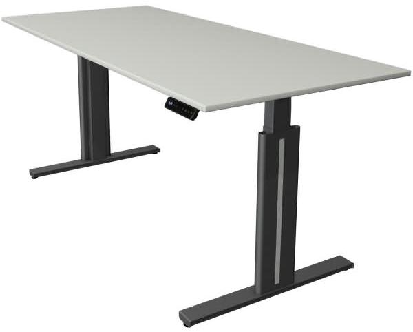 Kerkmann Schreibtisch Sitz- /Stehtisch Move 3 elegant 180x80x72-120 cm Lichtgrau