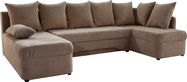 Jockenhöfer Gruppe Wohnlandschaft U-Form, B: 260 cm, mit Bettfunktion & Bettkasten