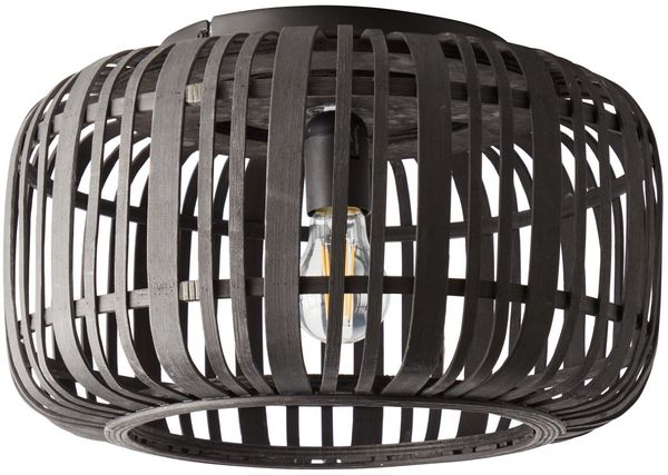 Brilliant Leuchten No. 97167-76 Woodrow Deckenleuchte 40cm holz dunkel schwarz E27