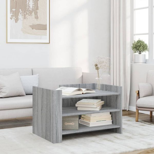 vidaXL Couchtisch Grau Sonoma 80x50x50 cm Holzwerkstoff 848344
