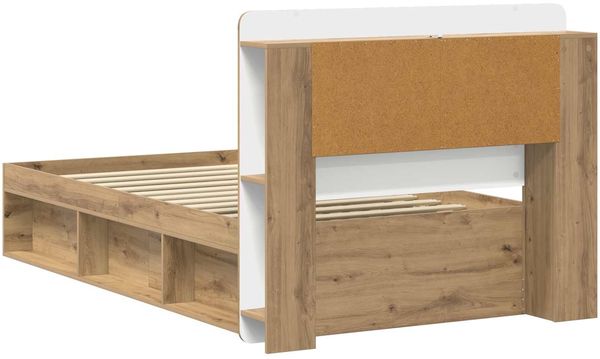 vidaXL Bettgestell mit Stauraum Artisan-Eiche 100 x 200 cm 3433446 Bild 5