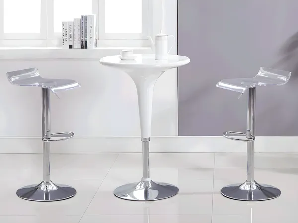 Vente-unique - Barhocker 2er-Set - Transparent - OLIVER