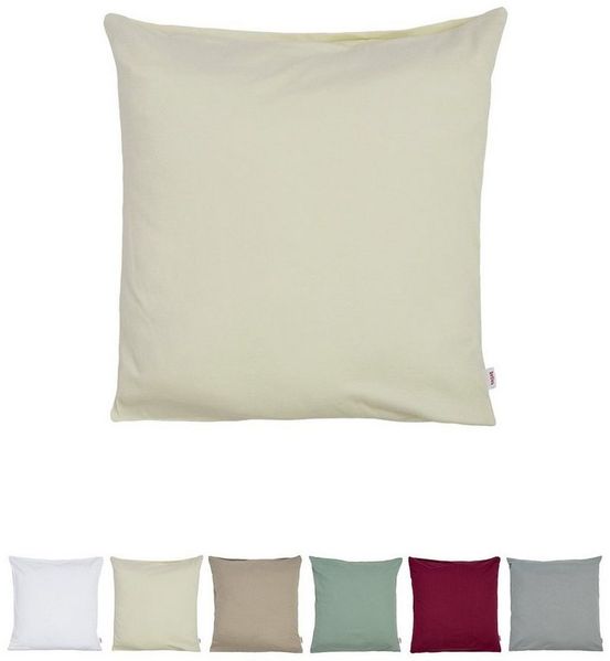 Kissenbezug ca. 40x40 cm Jersey saatpearl-beige beties "BasicSoft"