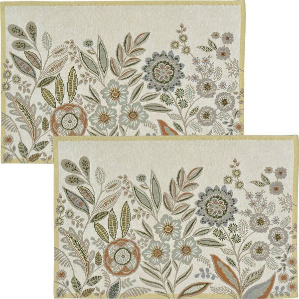 sander table + home Platzset Tischset "Loni" 2er-Pack, Gobelin Blumen