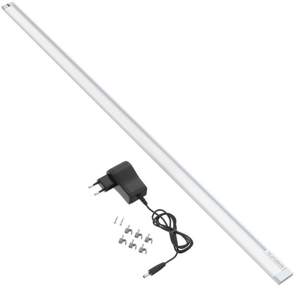 TELEFUNKEN - Led Unterbauleuchte 87,3 Cm, Küche, Led Leiste Küchenschrank, Werkstattlampe, Ir-Bewegungssensor, Neutralweißes Licht, 10 W,1100 Lm, Silberfarbig