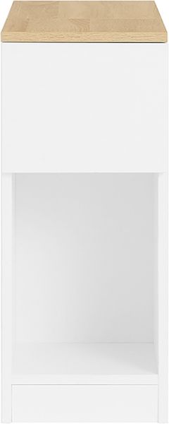 SoBuy FBT162-WN Nachttisch, Spanplatte, Melamin, Weiß, 65 x 60 x 40 cm