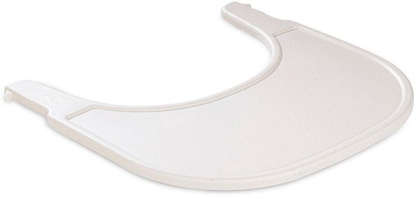 Hauck Einklick Hochstuhl Essbrett Alpha Click Tray aus GRS Zertifiziertem Recyceltem Material, Schnelle Befestigung ohne Werkzeug am Hochstuhl Alpha+ oder Beta+, Einfach zu Reinigen (Beige)