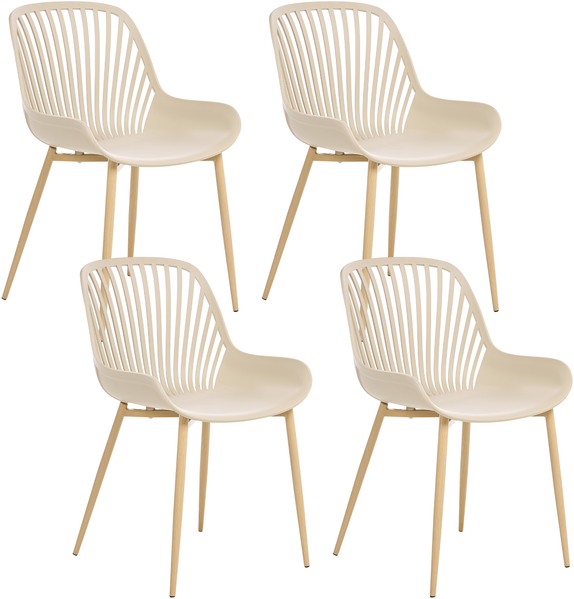 Esszimmerstuhl 4er Set KLEVE Beige