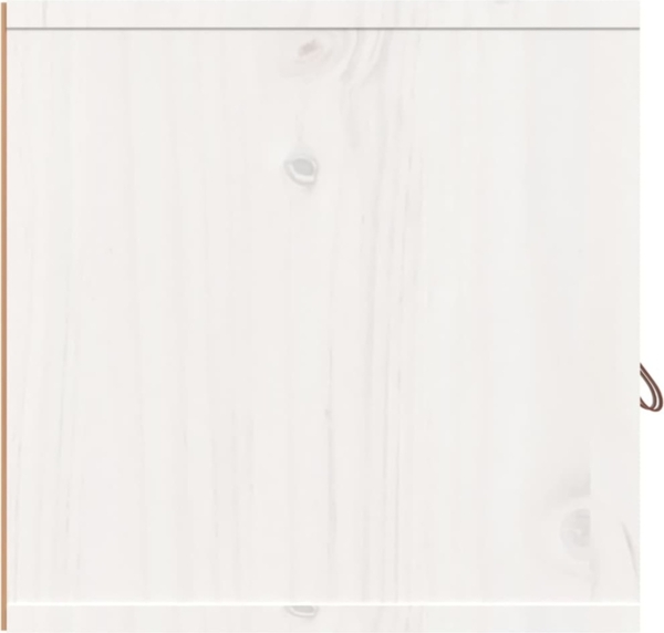 vidaXL Wandschrank Weiß 80x30x30 cm Massivholz Kiefer 818387 Bild 5