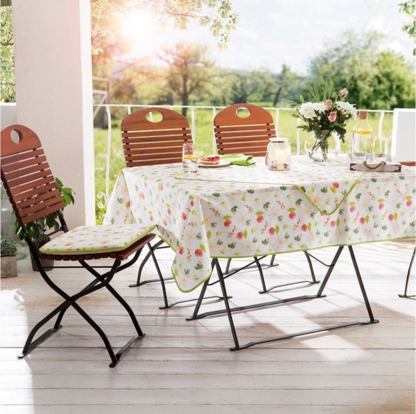 Erwin Müller Tischdecke Tischdecke, abwaschbar Blumen Bild 2