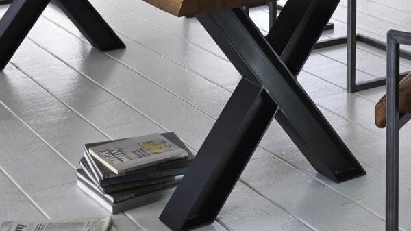 Esstisch NATURE Rustic Oak massiv Baumkante 240x100 Bild 3