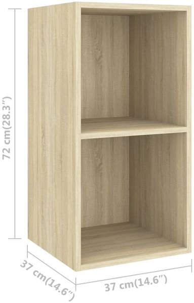 vidaXL 3-tlg. TV-Schrank-Set Sonoma-Eiche Spanplatte [3079739] Bild 6