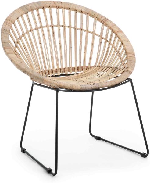 Sessel Cayes aus Rattan, Natur