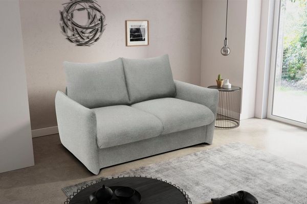 DOMO collection Schlafsofa 700023 Schlaffunktion, Federkern, 2-Sitzer, stabile Liegefläche, Sitzflächen auch einzeln ausklappbar zum Schlafen