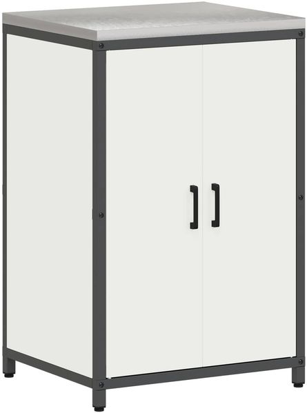 vidaXL Küchenaufbewahrung HATTEM Weiß 60 x 50 x 92 cm Stahl 874990