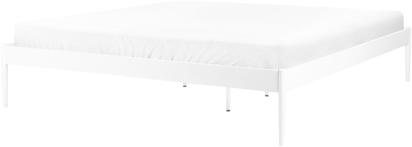 Bett mit Lattenrost VAURS 180 x 200 cm Metall Weiß