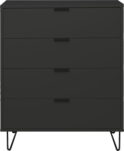 Kommode Erna 81x45x102 Anthrazit matt Lack 14723-D