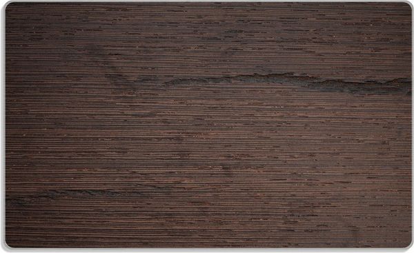 Wallario Frühstücksbrett Holz-Optik Textur dunkelbraunes Holz, ESG-Sicherheitsglas, (inkl. rutschfester Gummifüße 4mm, 1-St), 14x23cm