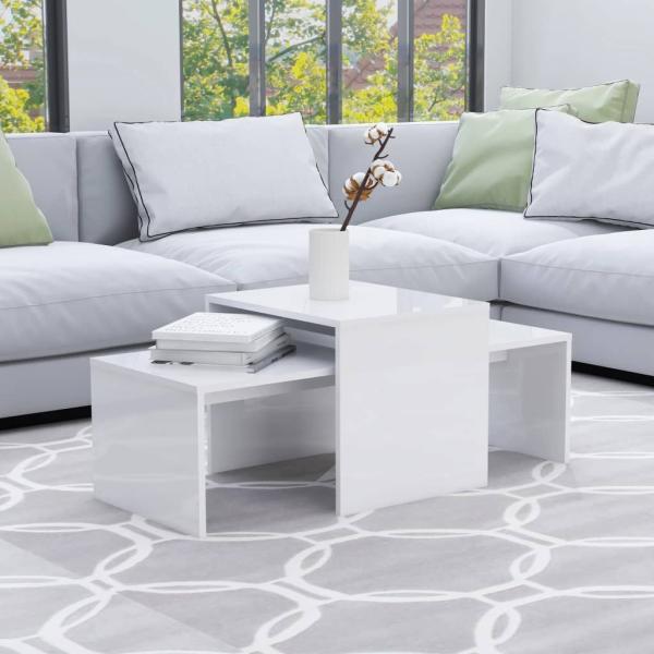 Couchtisch >3002583< (LxBxH: 100 x 48 x 40 cm) in Hochglanz-Weiß - 100 x 48 x 40 (LxBxH)