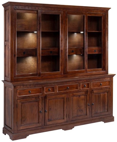 Buffet Akazie 204x50x220 nougat lackiert OXFORD #340
