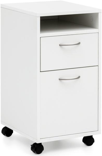 Kadima Design Rollcontainer, Moderner Schreibtischcontainer mit Viel Stauraum, Flexibler Einsatz. 33x38x63 cm