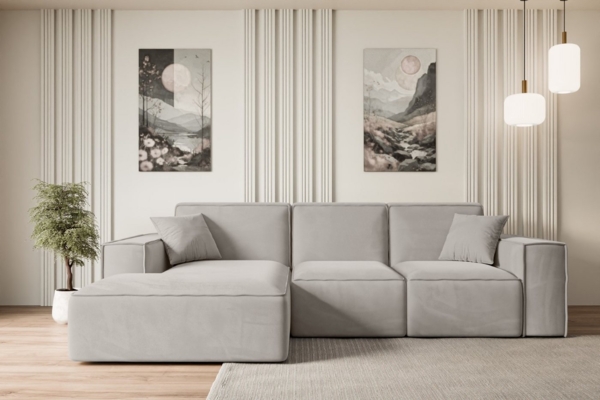 ALTDECOR Ecksofa SERRA-L, Sofa Praktische Bequeme Funktionsecke Couch L-Form Eckcouch, Corner Sofa U-Form Vielseitige Sofa Wohnlandschaft Wohnzimmer