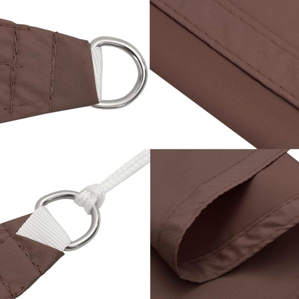 vidaXL Sonnensegel Oxford-Gewebe Rechteckig 4x6 m Braun 135822 Bild 6