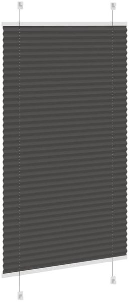 vidaXL Plissee Schwarz 80x100 cm Stoffbreite 79,4 cm Polyester 4015122 Bild 4