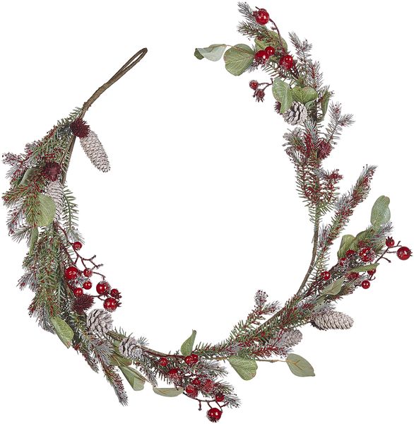 Weihnachtsgirlande IRUN 150 cm Rot