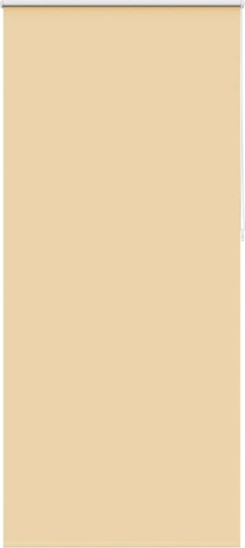 vidaXL Verdunklungsrollo Seitenzug Rollo Klemmrollo Klemmfix Kette, Beige, 230x100 cm