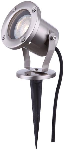 Smart RGB LED Steckleuchte, Edelstahl, beweglich, H 30,5 cm