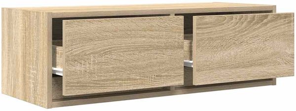 2 pcs TV-Schrank, Lowboard TV Sonoma-Eiche 80x31x25,5 cm Holzwerkstoff Bild 4