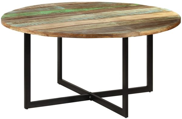 vidaXL Esstisch 110x75 cm Altholz Massivholz 337074 Bild 11