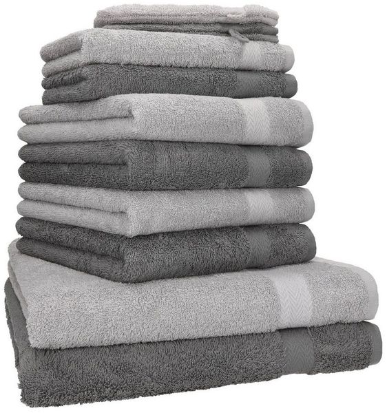 Betz Handtücher Premium Handtuch-Set 10-teilig, (Set, 10-St), Duschtücher, Handtücher, Gästetücher & Waschhandschuhe