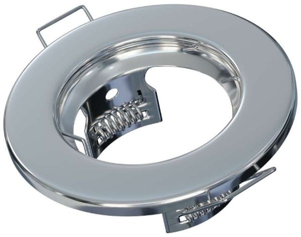 LED Labs SARA Einbaurahmen für GU10 Deckenleuchte IP20 Rund Ø 55 mm Bohrloch Chrom