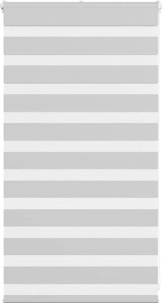 vidaXL Doppelrollo Hellgrau 85x100 cm Stoffbreite 80,9 cm Polyester 4014414