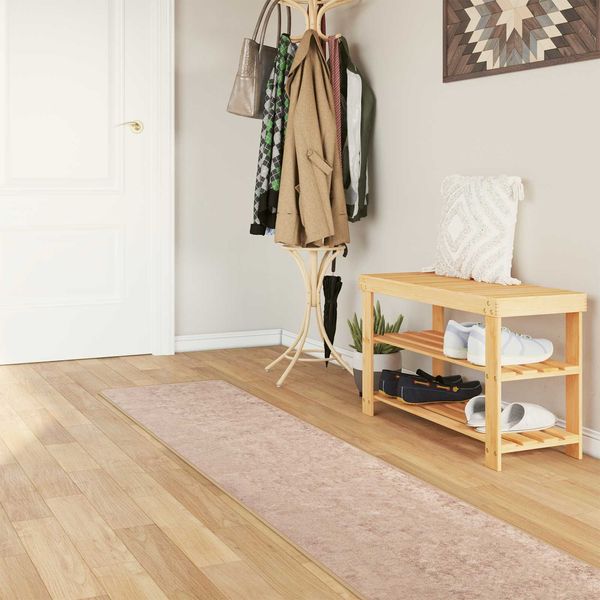 vidaXL Teppichläufer MARSA Sand 50 x 250 cm Polyester und PVC 42023105
