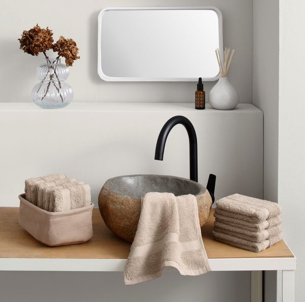 OTTO home Waschlappen Vanessa, 10 Seiftücher, 30x30cm, in Standard- und Premium-Qualität, (Set, 10-St), Handtücher mit Bordüre, 100% Baumwolle, einfarbig, weich