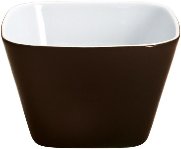 KAHLA Pronto Colore kleine Schale eckig 6x6 cm chocolate brown