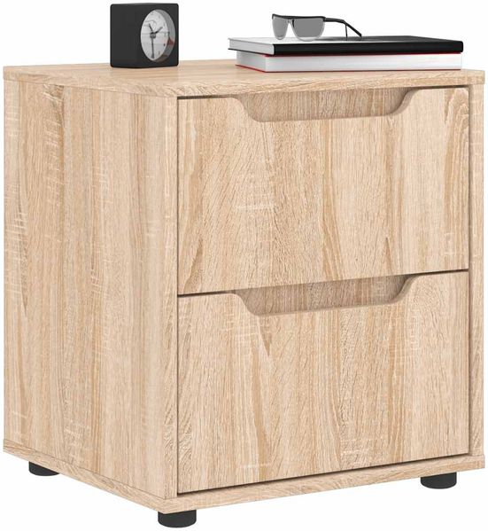 vidaXL Nachttisch VISNES Sonoma-Eiche 45x40x50 cm Holzwerkstoff 4108283
