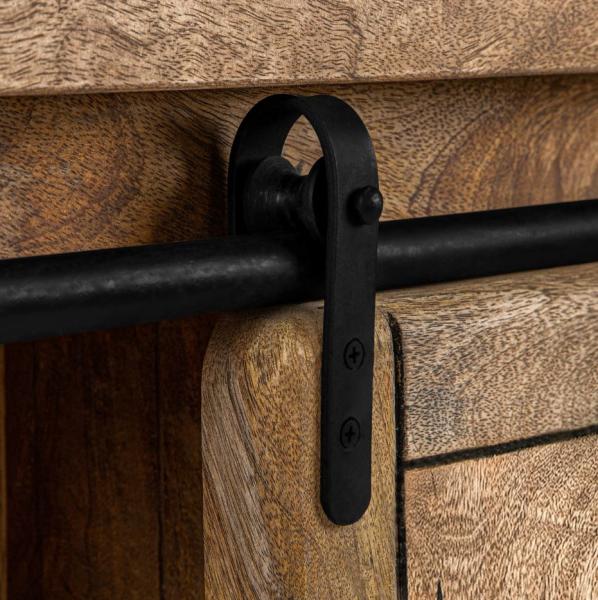 Wandregal III 130cm 'Railroad' Mango & Eisen Bild 4