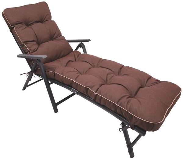 TexDeko Liegenauflage Ecolen Premium 190x60x8cm, Antirutsch-Boden, Polster für Gartenliege, UV-beständig, Wasserabweisend
