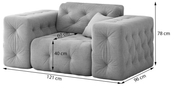 Sessel Designersessel CHANTAL in Stoff Opera Velvet Grün Bild 6