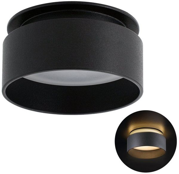 SSC-LUXon LED Aufbaustrahler Sudara LED Einbauspot schwarz 6W dimmbar 3CCT indirektes Licht Spot, Tageslichtweiß, Warmweiß, Neutralweiß