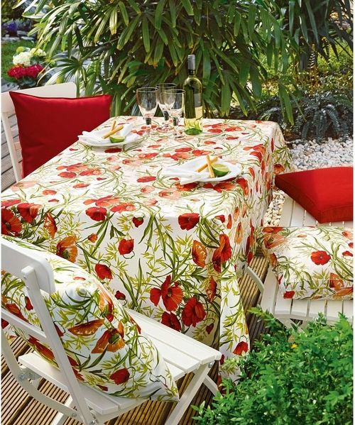 sander table + home Mitteldecke Mitteldecke, Baumwolle Blumen