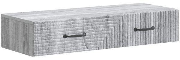vidaXL Wandmontierter Beistelltisch Graues Sonoma 87,5 x 34,5 x 17 cm 898671