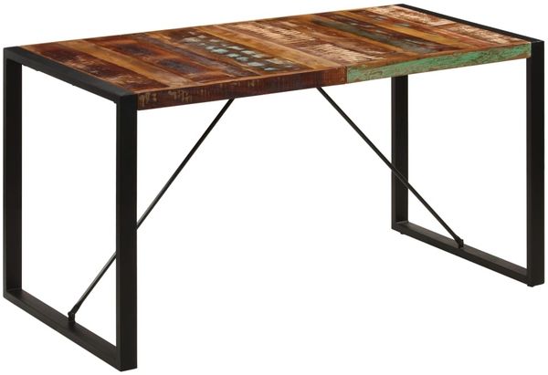 vidaXL Esstisch 140 x 70 x 75 cm Altholz Massiv [247421]