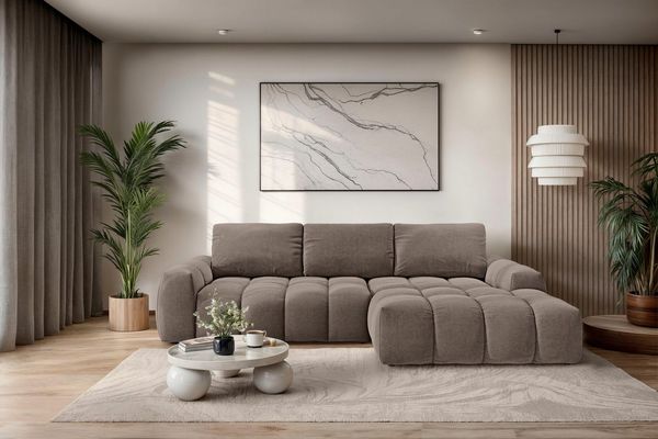 OTTO home Ecksofa AZITA L-Form, 270 cm - OTTO. Verlässliche Qualität, wahlweise als Schlafsofa m. Bettkasten, Bubble-Optik
